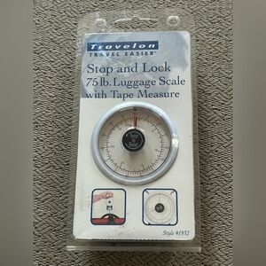 NEW Travelon Black & Silver Luggage Scale & Tape Measure Travel